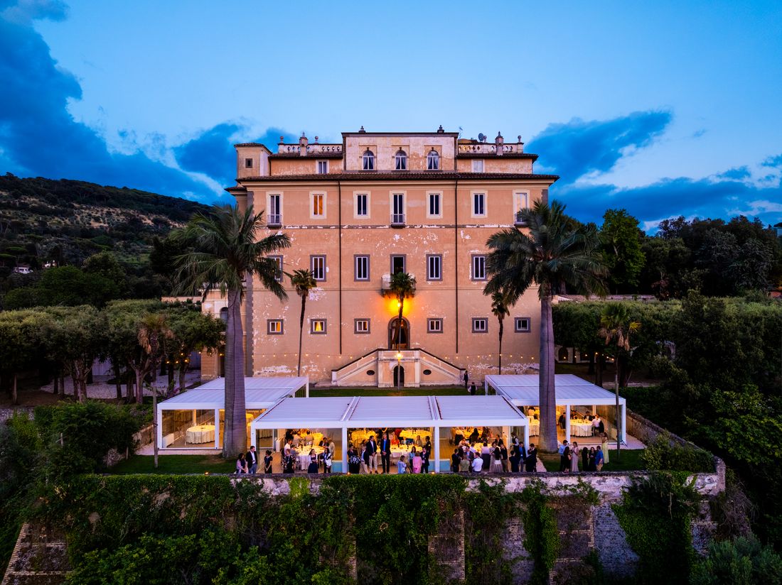 Destination wedding at Villa Grazioli