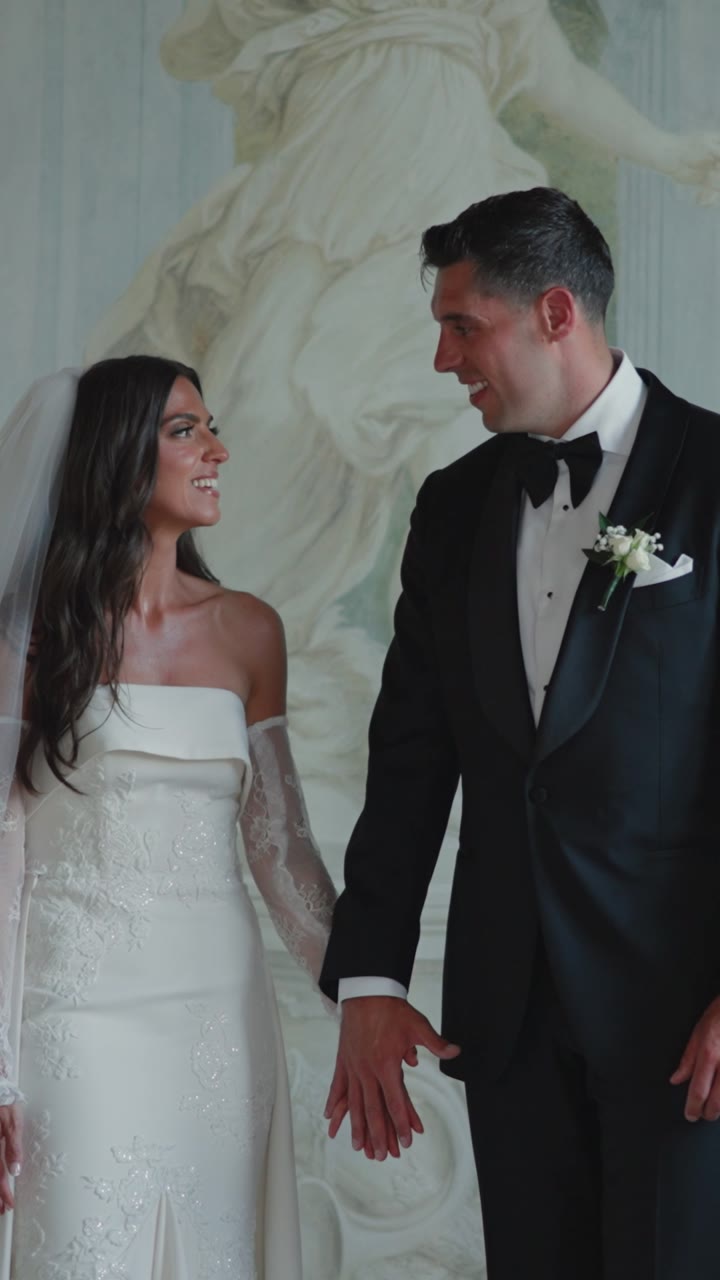 Newlyweds at Villa Grazioli
